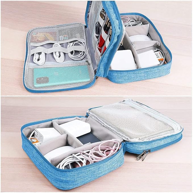 Electronics Organizer, Jelly Comb Electronic Accessories Cable Organizer Bag - Image 5