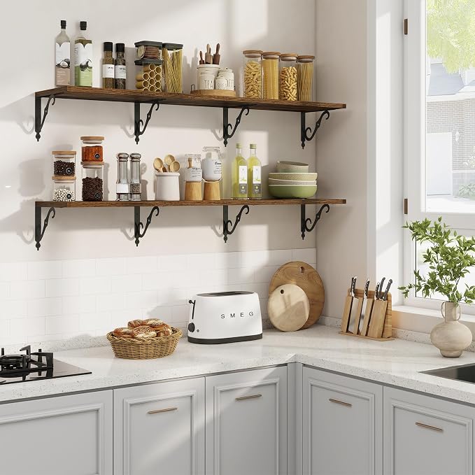 RICHFOCUS 12 Inch Deep Floating Shelves - Image 2