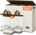SOLEDI 180L Laundry Hamper 3 Section, Extra Large Laundry Hamper by SOLEDI