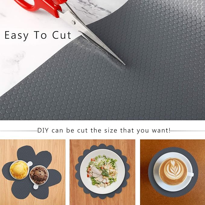 HooTown Shelf Liner Kitchen Cabinet Drawer Mats 11.8 Inch Wide x 13 Feet Long - Image 3