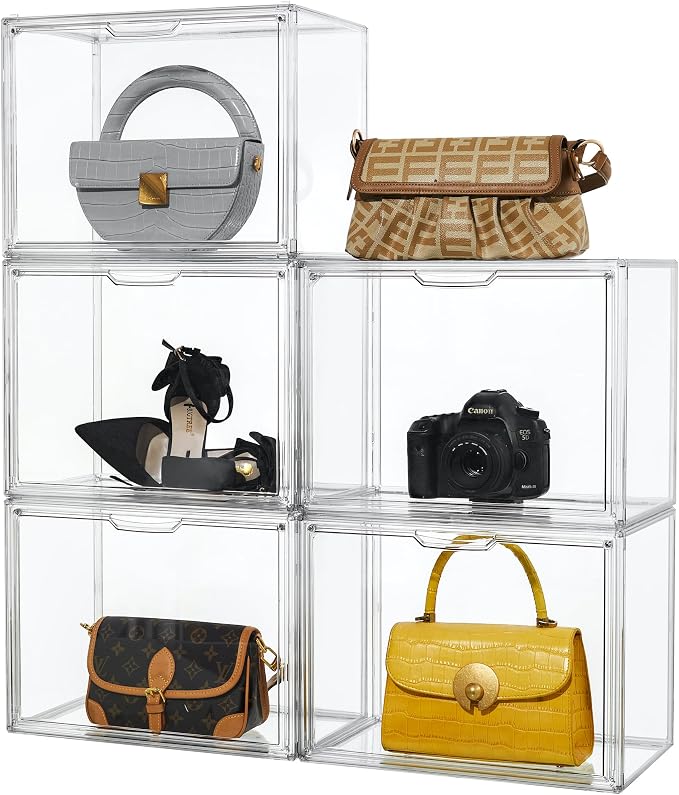 Attelite Purse Organizer for Closet, 5 Pack X-Large Handbags Storage Organizer by Attelite