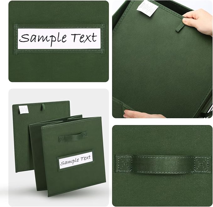 artsdi 11x11 storage cube bins Foldable Fabric storage cubes - Image 3