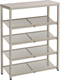 VASAGLE Shoe Rack for Entryway, 5-Tier Shoe Rack Organizer by VASAGLEbySONGMICSHOME