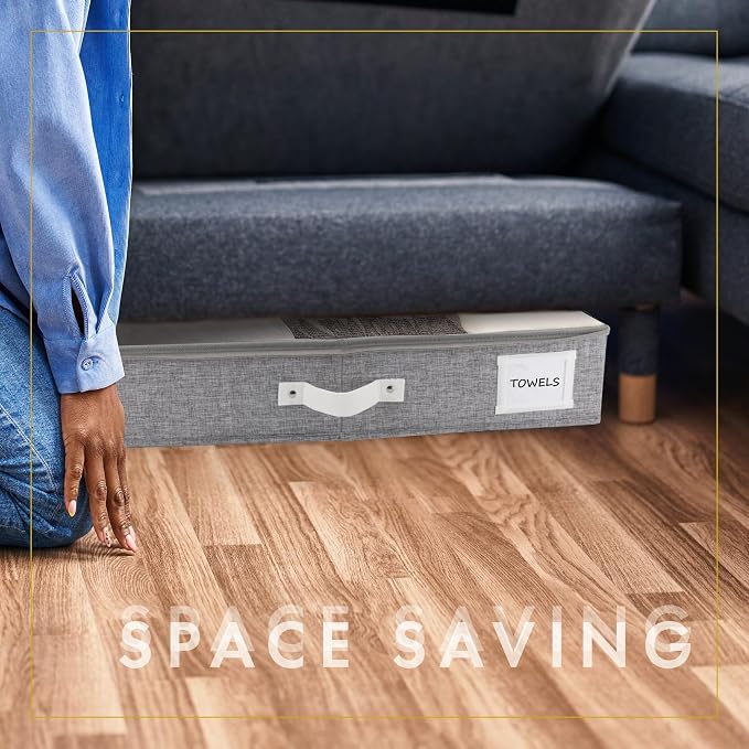 HOMELUX THEORY 2pc Under Bed Storage Containers, Bedroom Under the Bed Drawer - Image 7
