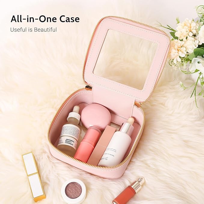 Aveniee Mini Clear Makeup Bag, Small Cosmetic Bags Travel Toiletry Pouch - Image 4