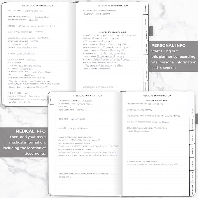 Clever Fox End of Life Planner – Final Arrangements Organizer - Image 3