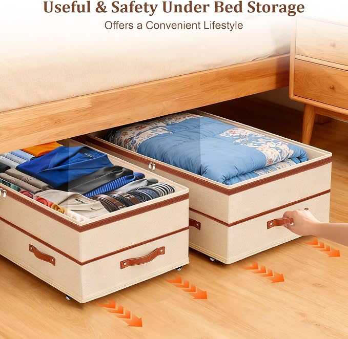 Dolicer 4 Pack Under Bed Storage - Image 7