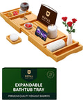 Non-Foldable Bathtub Tray Caddy by RoyalCraftWood