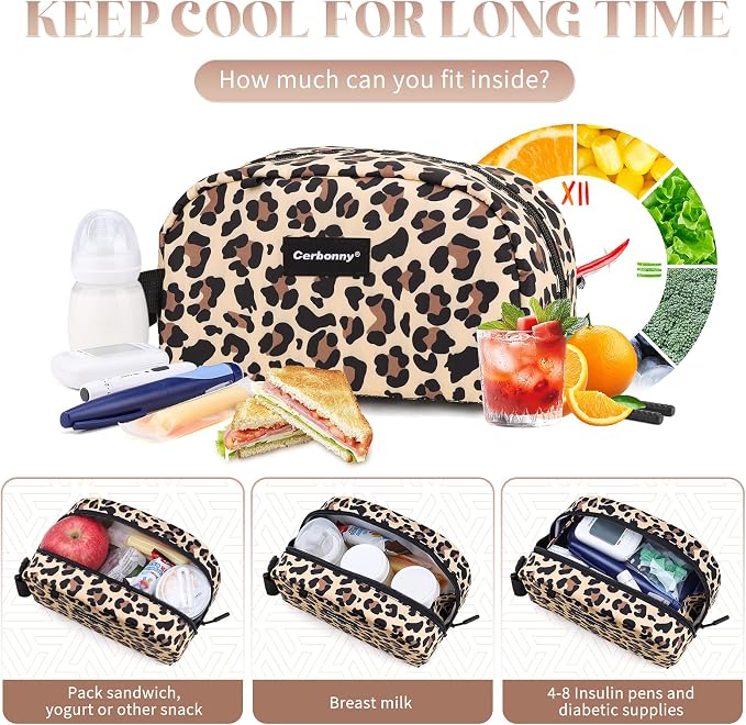 Cerbonny Small Cooler Bag Freezable Lunch Bag - Image 4
