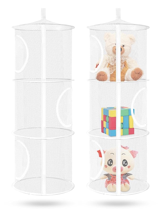 Libeder Mesh Hanging Storage Space Saver Bags Organizer, Foldable Storage by Libeder