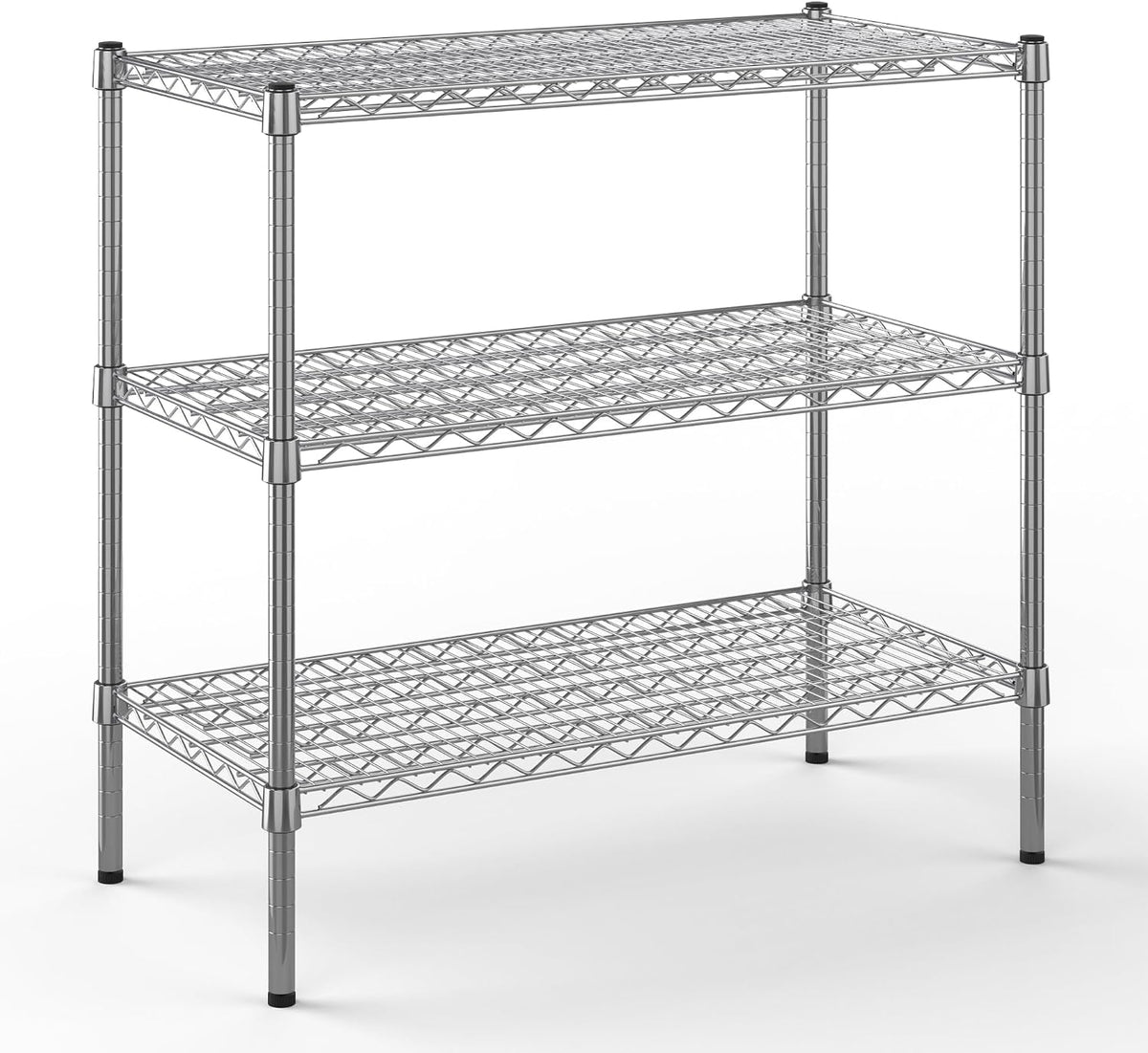 18" Deep x 36" Wide x 34" Height Wire Shelving Kit | 3-Tier | NSF