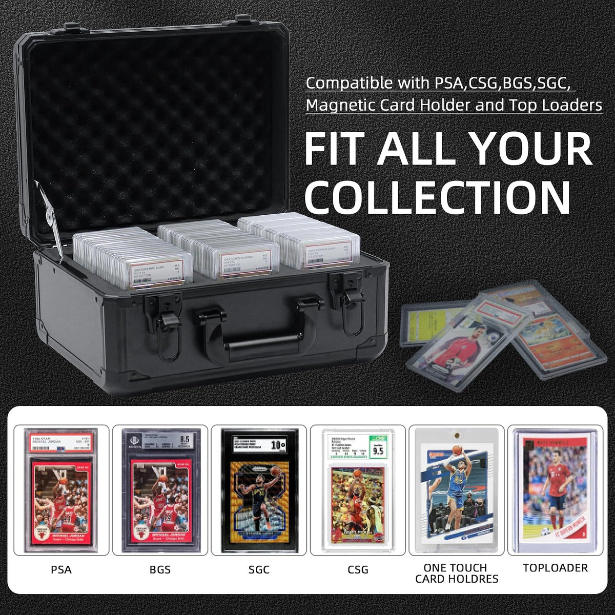 Graded Card Storage Box; Durable Sports, PSA Card Storage Case