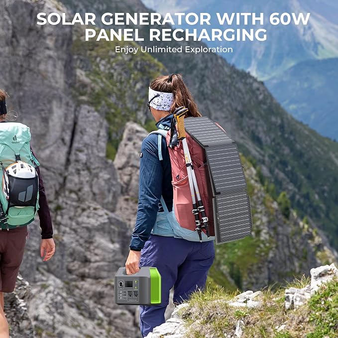Portable Solar Generator, 300W Portable Power Station - Image 2