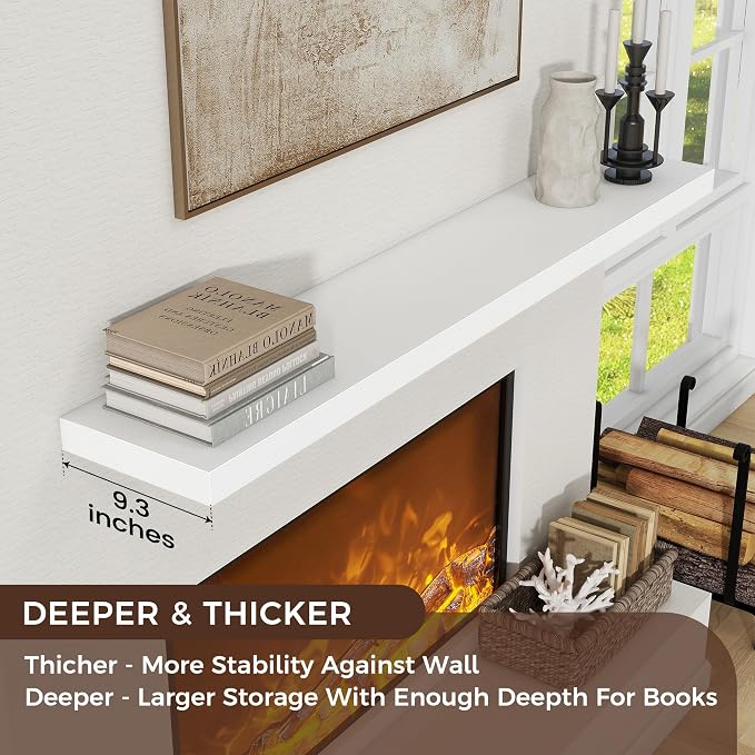 Floating Shelves for Wall, Engineered Wood Wall Shelves - Image 4
