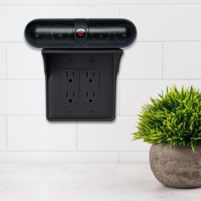 Storage Theory Power Perch Double Wall Outlet Shelf - Image 4