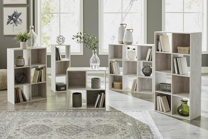 Signature Design by Ashley Paxberry Coastal 9 Cube Storage Organizer or Bookcase - Image 8