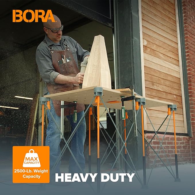Bora Centipede 2 ft. L x 4 ft. W x 2.5 ft. H Folding Work Table Steel 1500 lb. - Image 4