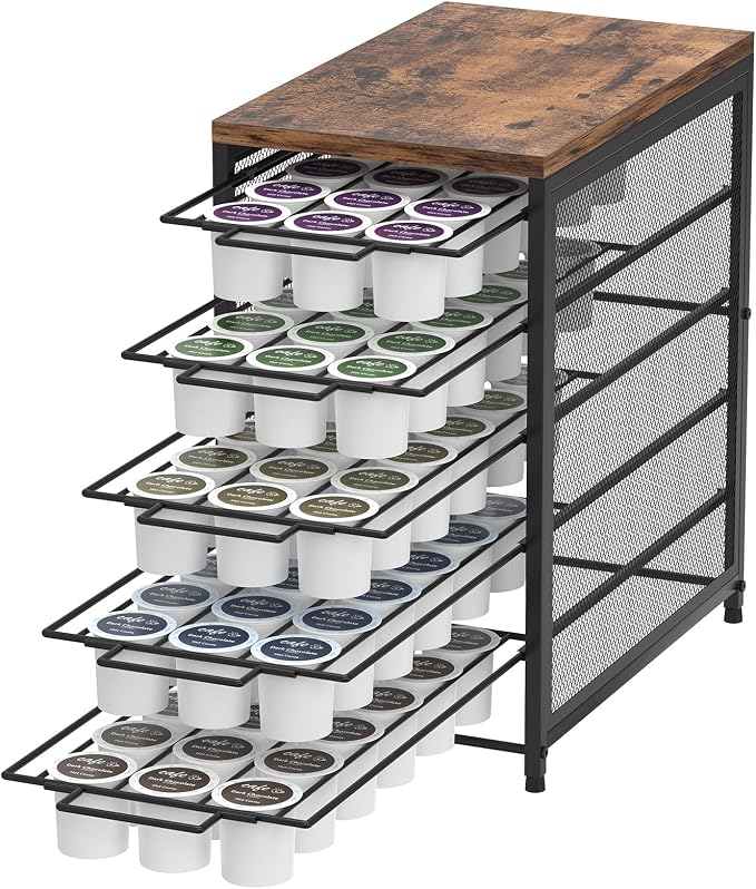 Coffee Pod Drawer for K Cups 90 Pod Pack Capacity Rack K Cups Holder Drawer by NOVIMANGO