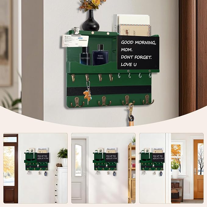 Key Holder for Wall Mount, Farmhouse Mail and Key Holder for Wall Hanger - Image 7