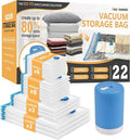 22 Pack Vacuum Storage Bags by CozyEssential