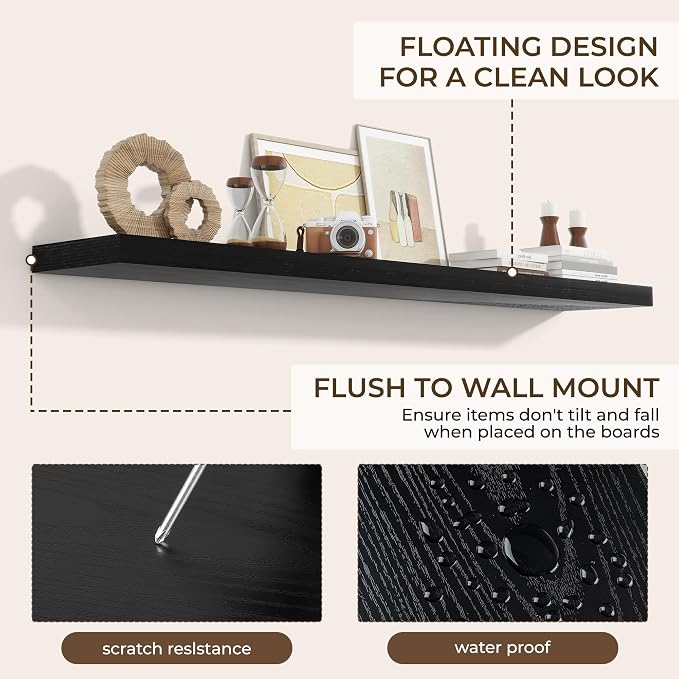 RICHFOCUS 72Inch Floating Shelves - Image 4
