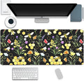 Bees and Honeycombs Mouse Pad, XL Large Wildflowers Mousepad Desk Pad by Unknown