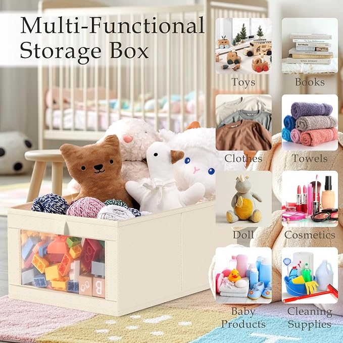 Criusia 6 Pack Linen Closet Organizers and Storage, Large Linen Closet Baskets - Image 7