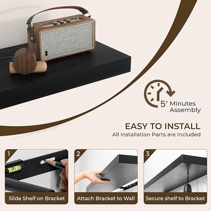 RICHFOCUS 16Inch Floating Shelves - Image 5