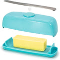Butter Hub Butter Dish with Lid and Knife, Magnetic Butter Keeper, Easy Scoop by BUTTERHUB