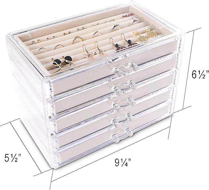 Frebeauty Extra Large Acrylic Jewelry Box - Image 5
