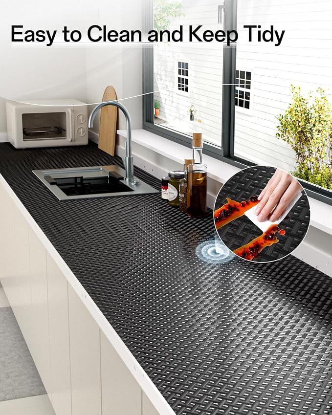 Shelf and Drawer Liner for Kitchen Cabinet, Non-Adhesive 24in x 360in - Image 7