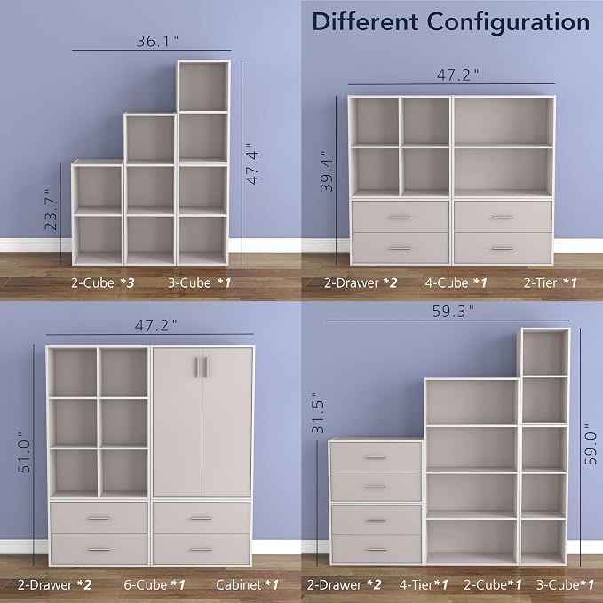 Homes: Inside + Out Apexa 3-Tier Stackable Wood Bookcase - Image 11