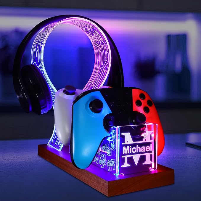 YuanDian Gamer Gifts for Teenage Boy, Desk Gaming Headset and Controller Stand by YuanDian