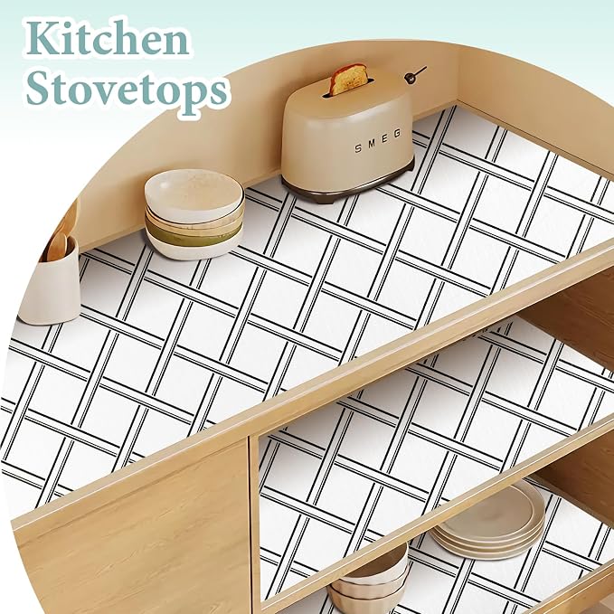 Drawer and Shelf Liner for Kitchen Cabinet: 17 in X 30 Ft Non Slip Waterproof - Image 3