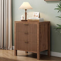 3 Drawer Dresser for Bedroom, Modern Wooden Chest by LSKTGA