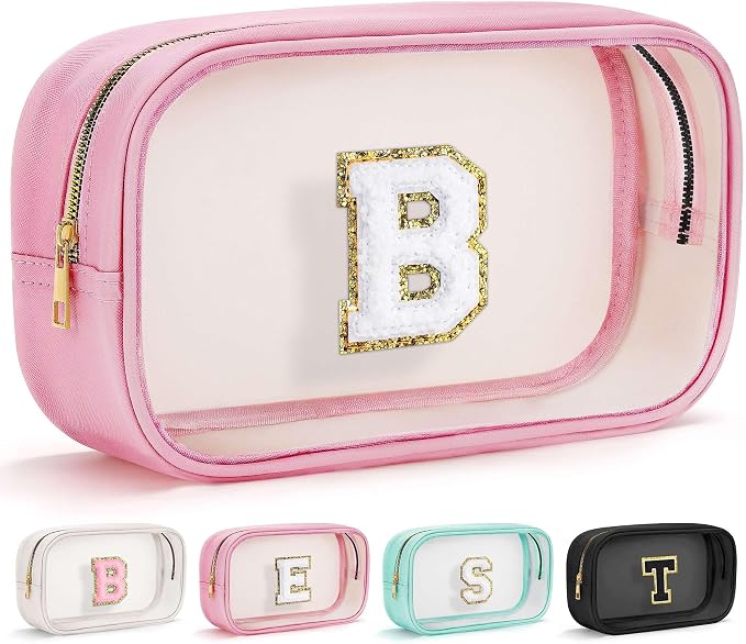 YOOLIFE Birthday Gifts | Initial Travel Makeup Bag Pouch by YOOLIFE
