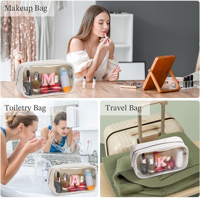 YOOLIFE Initial Travel Makeup Bag Pouch - Image 4