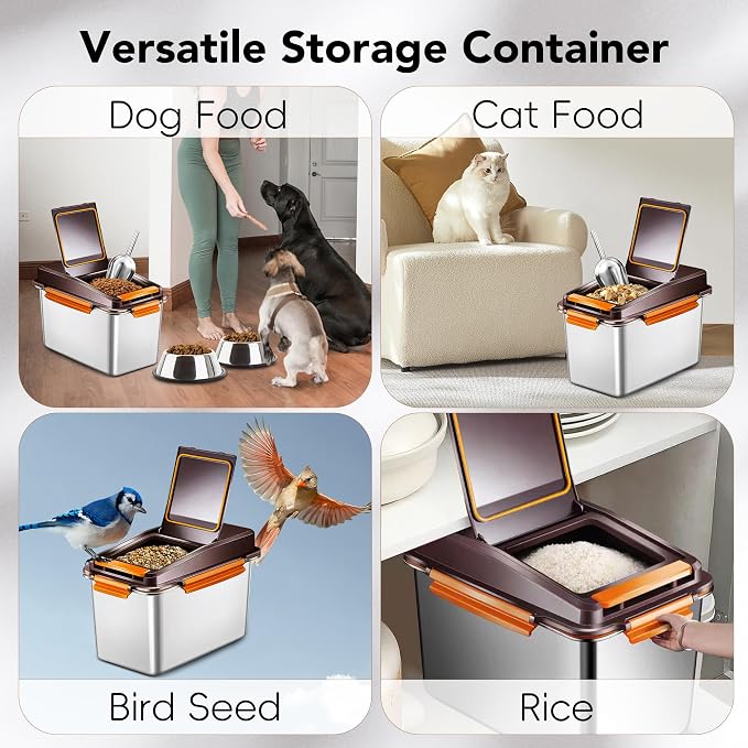 Dog Food Storage Container Stainless Steel - Image 6
