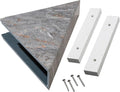Palisade Vinyl Waterproof Corner Shower Shelf in Spanish Marble by PalisadeWallTilesandPlanks