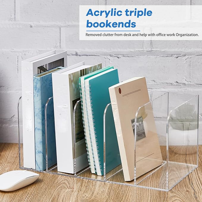 Suzile 2 Sets of Clear Acrylic Magazine Holder - Image 5