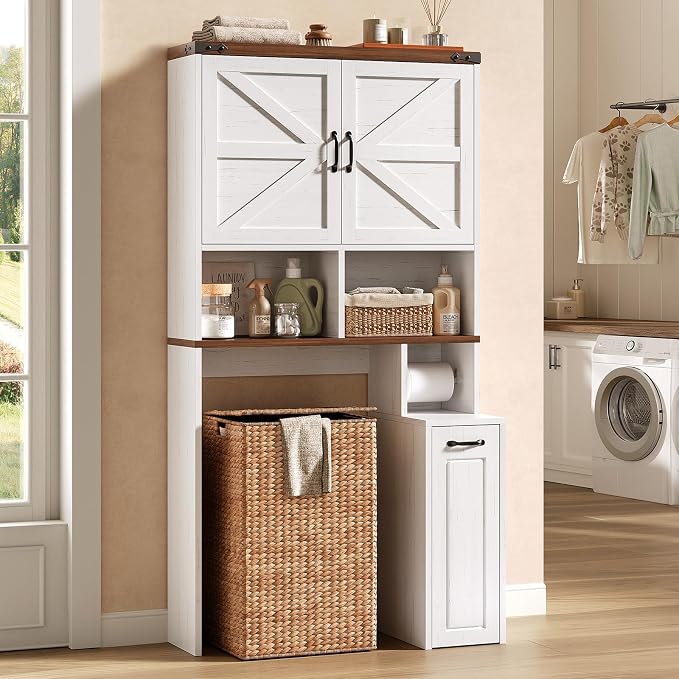 Farmhouse Over The Toilet Storage Cabinet - Image 3