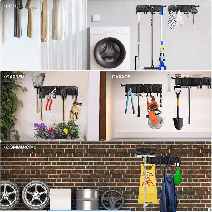 Garage Tool Organizer Wall Mount, Heavy Duty Garage Organization Tool Storage - Image 6