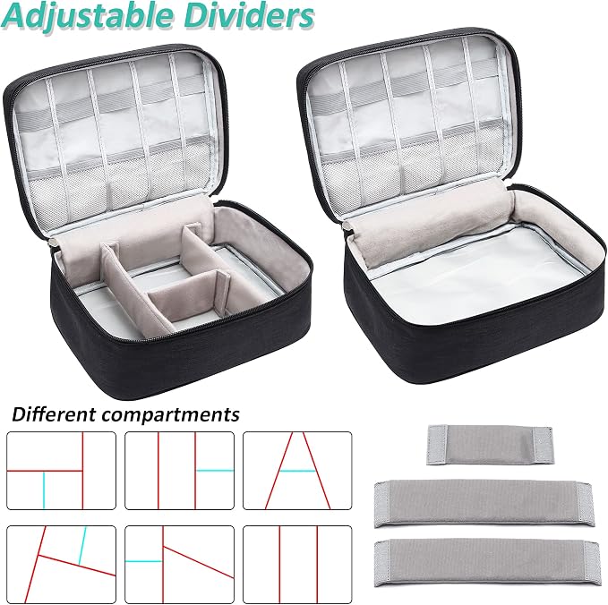 Electronics Organizer Travel Cable Organizer Bag Waterproof Portable Digital - Image 4