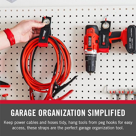 Velcro Brand Easy Hang Extension Cord Organizer Holder | Large 18" Heavy Duty - Image 4