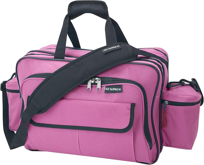 ASA TECHMED Nursing Bag with Compartments – Durable Medical Equipment Shoulder by ASATECHMED