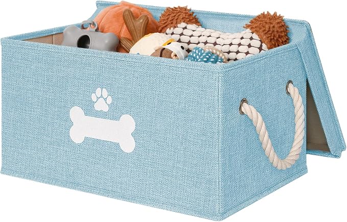 Dog Toy Basket with Lid, Dog Basket by Unknown