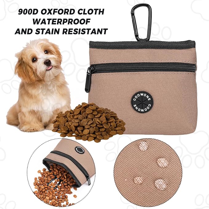 COOWONE Dog Treat Pouch with Pet Training Clicker, Detachable Dog Puppy - Image 4