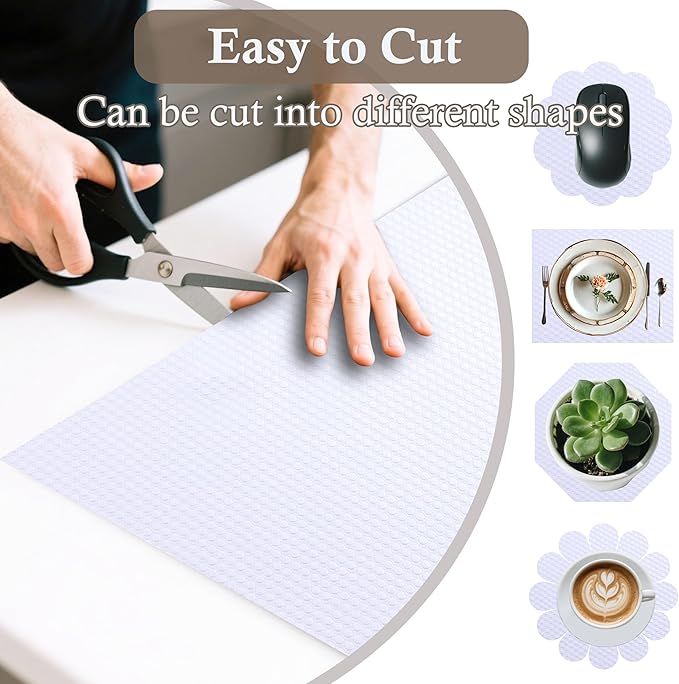 Shelf Liner Non-Slip 10 Inch Wide X 20 Ft Kitchen Cabinet Drawer Liners - Image 4