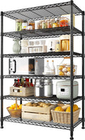 REIBII 71" H Metal Shelves 6 Tier Storage Shelves 1200LBS Adjustable Shelving by REIBII