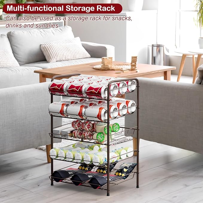 Vrisa Can Rack Organizer 5 Tier Cans Storage Organizer - Image 5